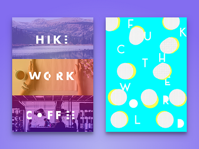 Posters coffee hike inspiration work