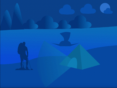 Travel illustration animation experiment illustration travel trip