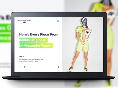 adidas Originals by Alexander Wang concept adidas originals alexander wang clean concept grid layout typography ui ux web web design webdesign