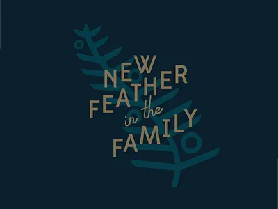 New Feather deco edmondsans feather fern illustration palm canyon drive