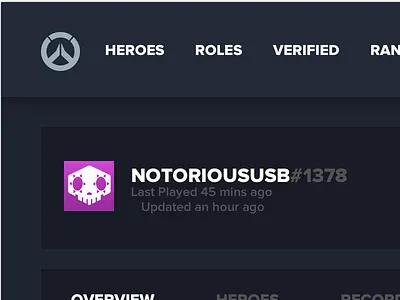 DataWatch - Web app data design graph interface interface design ios joe overbuff overwatch ui user