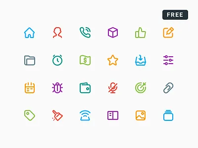 SMLN (Smart Lines Icons) - Free dashboard edit finance icons lines money office outline small ui user wallet