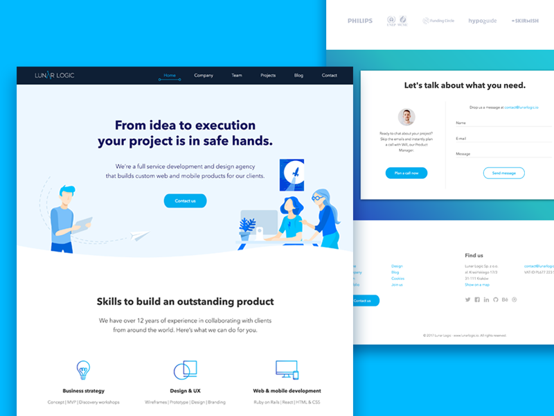 Lunar Logic Home Page by Gosia Nowak for Lunar Logic on Dribbble