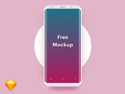 Minimal Light Samsung Galaxy S8 Mockup android clean free freebie galaxy light minimal mockup s8 samsung sketch vector