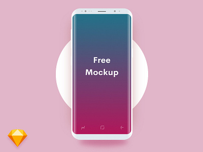 Minimal Light Samsung Galaxy S8 Mockup android clean free freebie galaxy light minimal mockup s8 samsung sketch vector