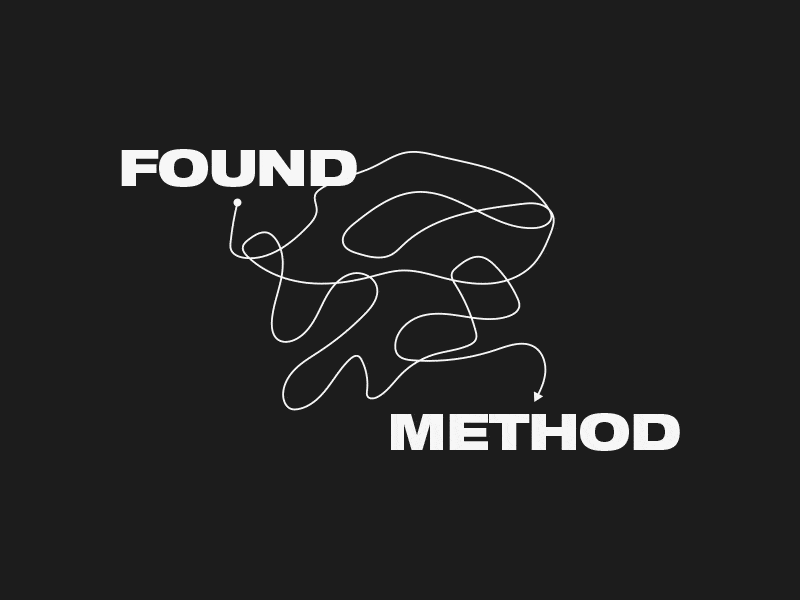 Found Method black green podcast scribble