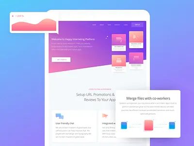 Marketing Website Page Design for Tablet advertising analytics communication delivery marketing optimization planning strategy targeting ui ux zajno