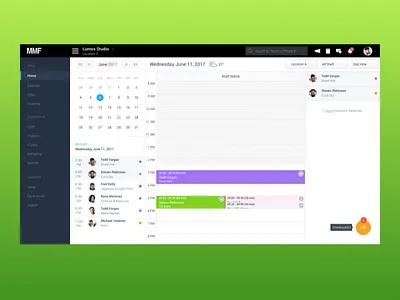 Multi-Checkout appointments calendar multicheckout