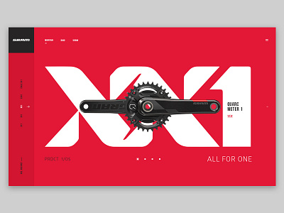 Dribbble debut / SRAM Concept branding clean interactive design ui ux web design