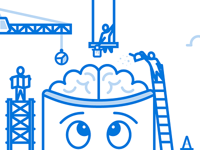 Diligently Designed Data brain construction data infographics tech technology