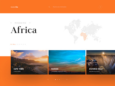 Travelin UI travel travel ui travel web travel web design ui design ux design web ui