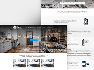 Home Renovation Site Design home renovation remodeling ui ux web design wordpress