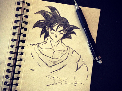 Goku artist cartoon network character design draw drawing illustration illustrator kids books artist