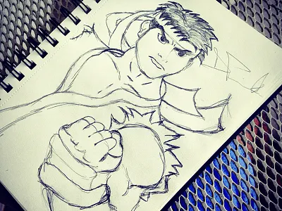 Ryu, The Legend artist cartoon network character design draw drawing illustration illustrator kids books artist street fighter