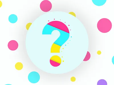 404 - Day 008 #dailyui branding color colorful daily ui flat icon illustration lettering question mark symbol typography vector