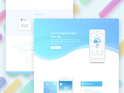 App landing page app app landing page landing page weather web