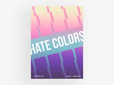 Day 057 box colorful daily futura gradient graphic design isometric poster red