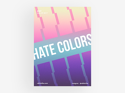 Day 057 box colorful daily futura gradient graphic design isometric poster red