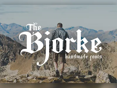 Bjorke - Handmade Fonts calligraphy fonts hand header lettering summer title typography vintage