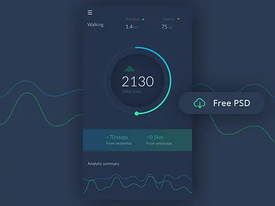 Training app app clean design free freebie mobile modern training ui ux