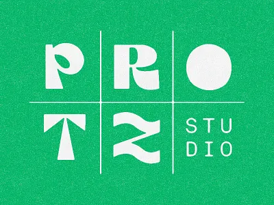 Protz Studio architecture custom tile identity logo typography