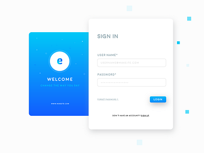 Login UI color login redesign ui userlogin ux webdesign