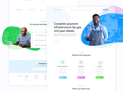 Payment Provider - Landing Page No. 2 banking dayilyui finance interface landingpage payment ui user ux website