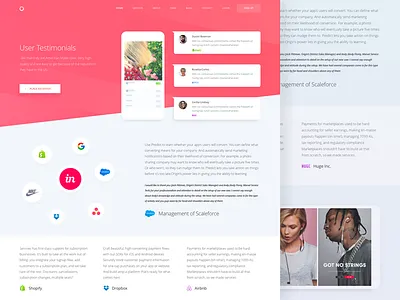 User Testimonials Page Design for Marketing Website advertising analytics communication delivery marketing planning strategy targeting testimonials ui ux zajno