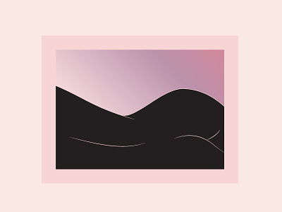 from lover's eye back girl gradient illustration pink vector