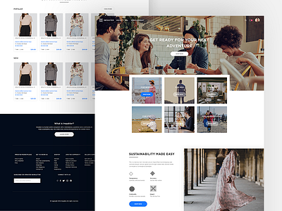 Impakter_landing page design e commerce features landing page product sustainable template ui ux web web app website design