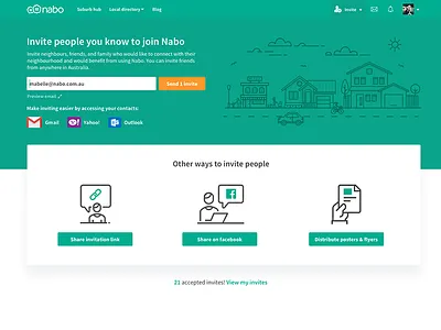 Invite Landing Page invite landing page ui ux