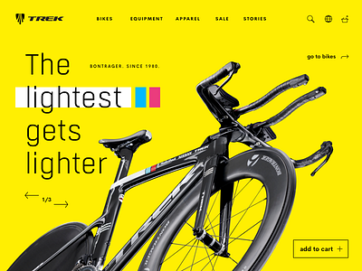 TREK bicycle | Daily UI bike bike design colors design inspiration trek trend ui web web design