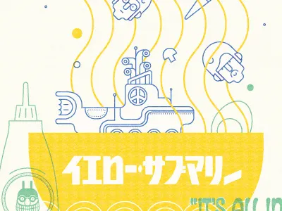 Yellow Submarine Ramen 60s beatles editorial hot sauce john lennon lucas jubb noodles paul mcartney poster ramen screen print yellow submarine