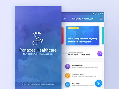 Health Care App app care colors creativity design doctor graphic healt mobile typography ui ux