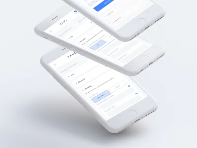 Vano Form • Digital Product Design app boxes cards collapse form google mobile remote secure setup ui ux
