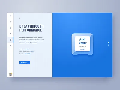 Intel website blue clean inside intel ui web xeon