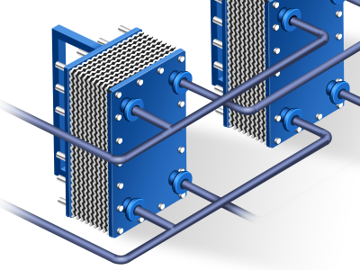 Plate Heat Exchanger device exchanger icon
