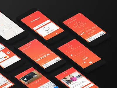 Cleanzy Interface android answer clean cleaning demand ios maid mutlubiev on demand question ui ux