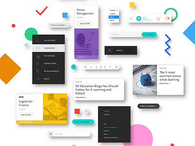LPC - 1st Croatian online learning store branding color cute design education icon illustration logo pattern ui ux web