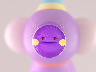 Persona! 3d c4d character glass happy persona render wood