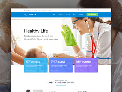 Clinic+ clinic doctor health hospital ixstudio medical