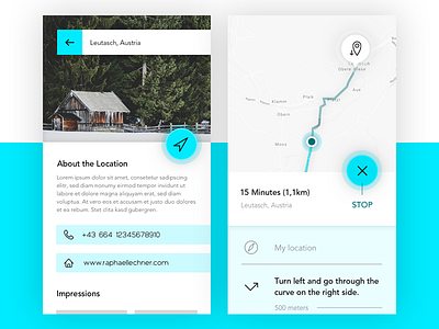 Location Tracker // 20 // DailyUI Challenge collectui dailyui day 20 geolocation gps location tracker navigation tracking unsplash