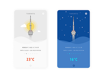037 - Weather 037 app dailyui drakes city icon illustration toronto uiux user interface weather