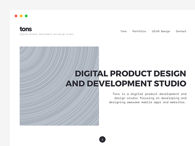 Landingpage for agency / studio agency app development homepage landingpage play product design studio website