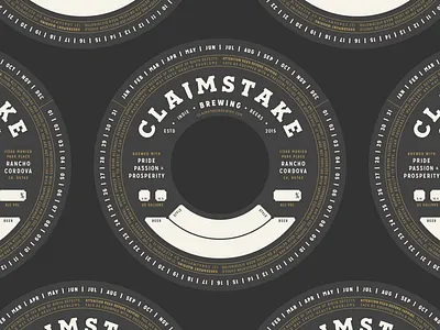 Claimstake Brewing Keg Collar agfr beer brew claimstake brewing craft beer craft brewery grits indie beers keg collar