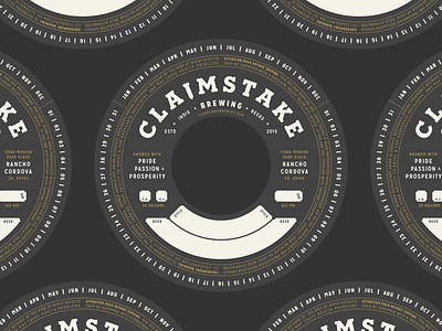 Claimstake Brewing Keg Collar agfr beer brew claimstake brewing craft beer craft brewery grits indie beers keg collar