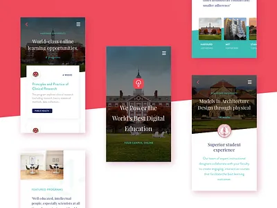 Education Platform App app college design education school startup ui university ux