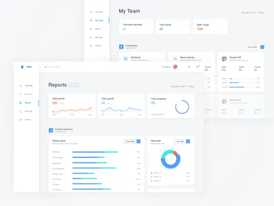 CRM Dashboard chart crm dashboard data report sales team visualization