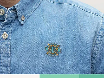 Power Up Podcasting Logos badge bolts branding courses design identity logo pin podcast