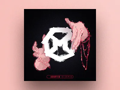 Cover artwork aesthetics album cover dnb edm hands logo music neurofunk pink single